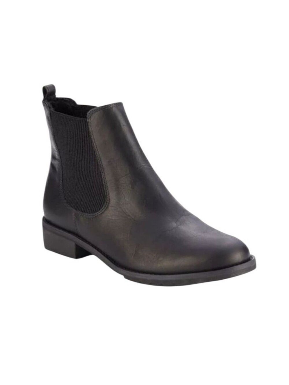 Walking Cradles Kendall  Black Leather Ankle Booties Size 6 M